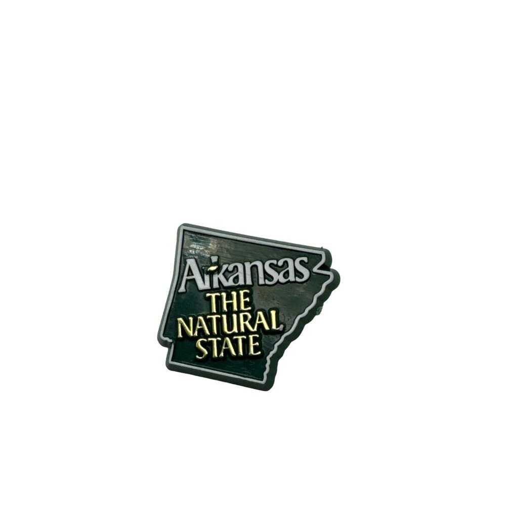 Arkansas The Natural State Souvenir Plastic Lapel Pin
